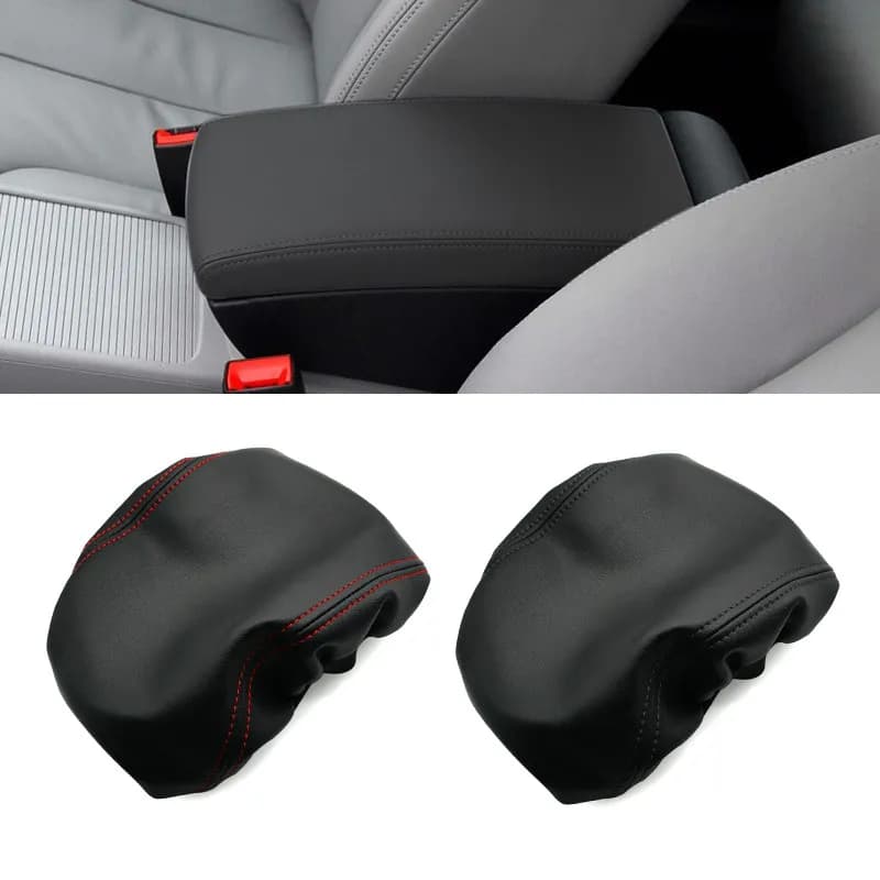 Per VW Passat B6 2005 2006 2007 2008 2009 Interni auto Console centrale Coperchio Bracciolo Pad Copertura protettiva In pelle microfibra Trim