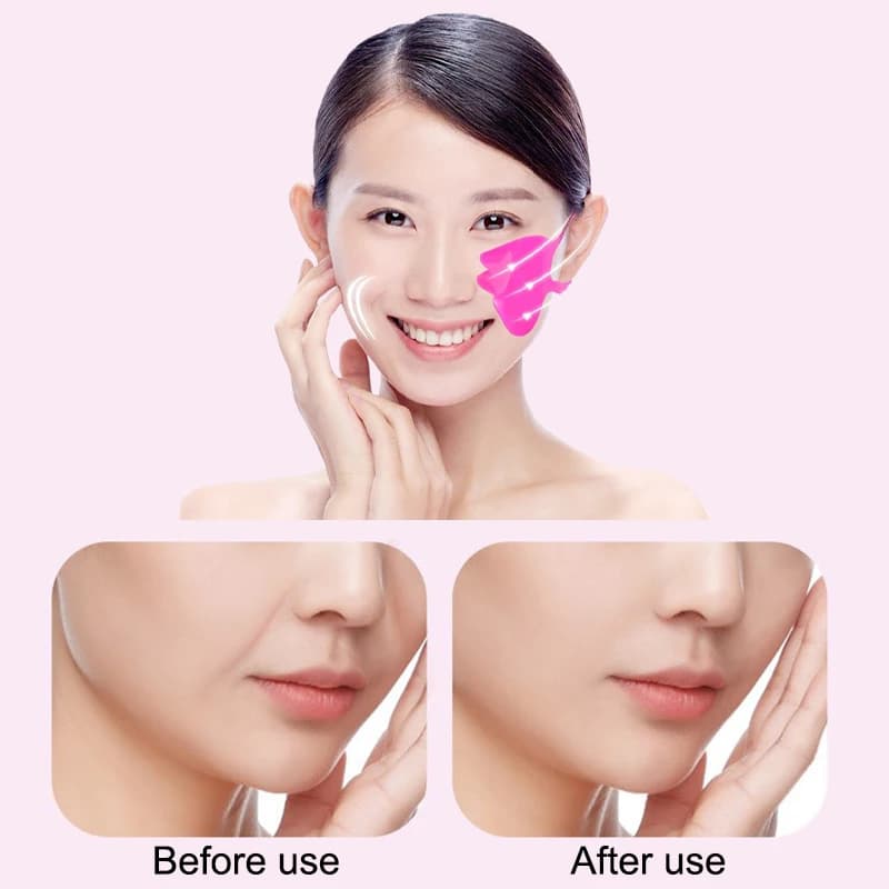 Silicone Face Lifting Mask Ear Lifting Toppe Ear Lift Decrease End Pink Fragrance Stretch Soft Lift Prevents Falling Face Beauty