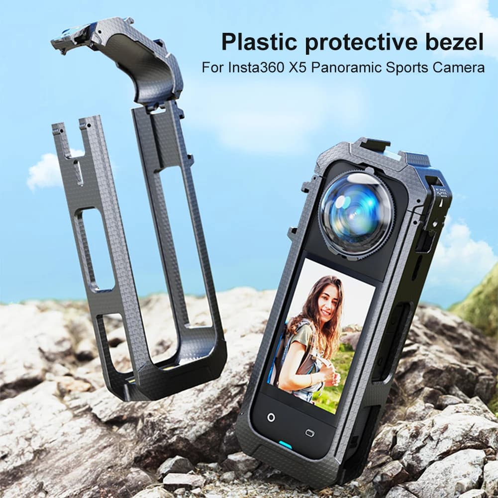 Camera cage with Quick Hook Magnetic Interface, Action Camera Protective Case, Insta360 X5 Camera Accessories Frame, 2 Pieces