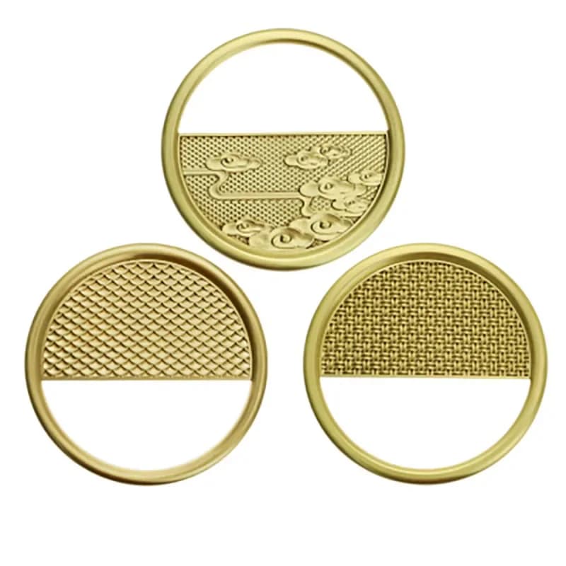 Maniglie per armadietti rotonde in ottone in stile cinese manopola per guardaroba Vintage maniglie per cassetti testurizzate accessorio per porte per mobili