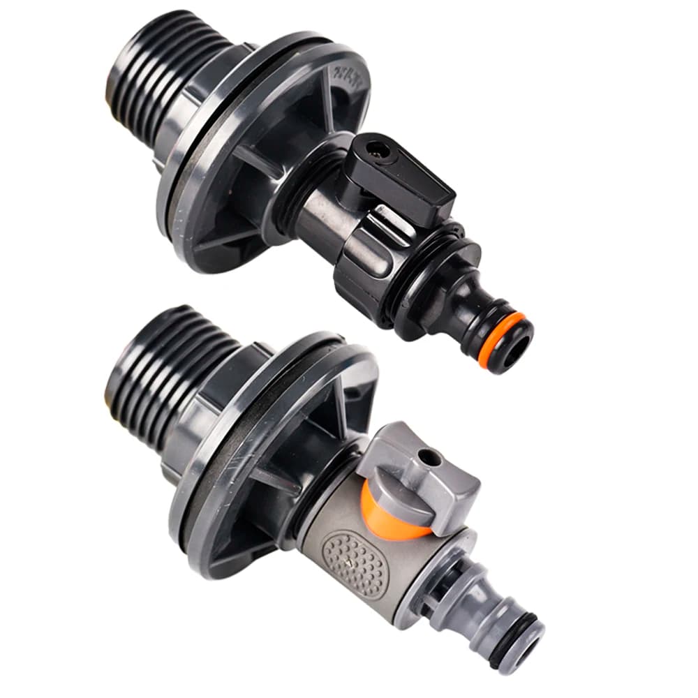1pc 3/4 "Kit rubinetto barile pioggia serbatoio piscina secchio paratia guarnizione l'acqua stretto PVC drenaggio giunto tubo di irrigazione forniture