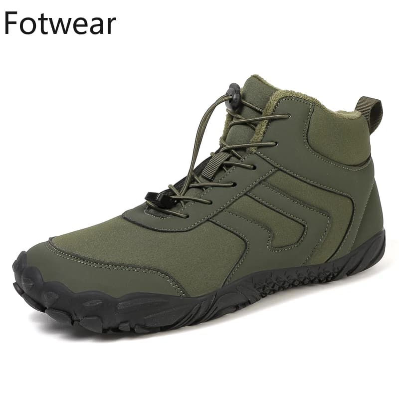Stivali da neve da uomo invernali Stivaletti in peluche caldi di grandi dimensioni 38-46 Scarpe da trekking all'aperto antiscivolo Scarpe da ginnastica casual da uomo alte in pelliccia lunga