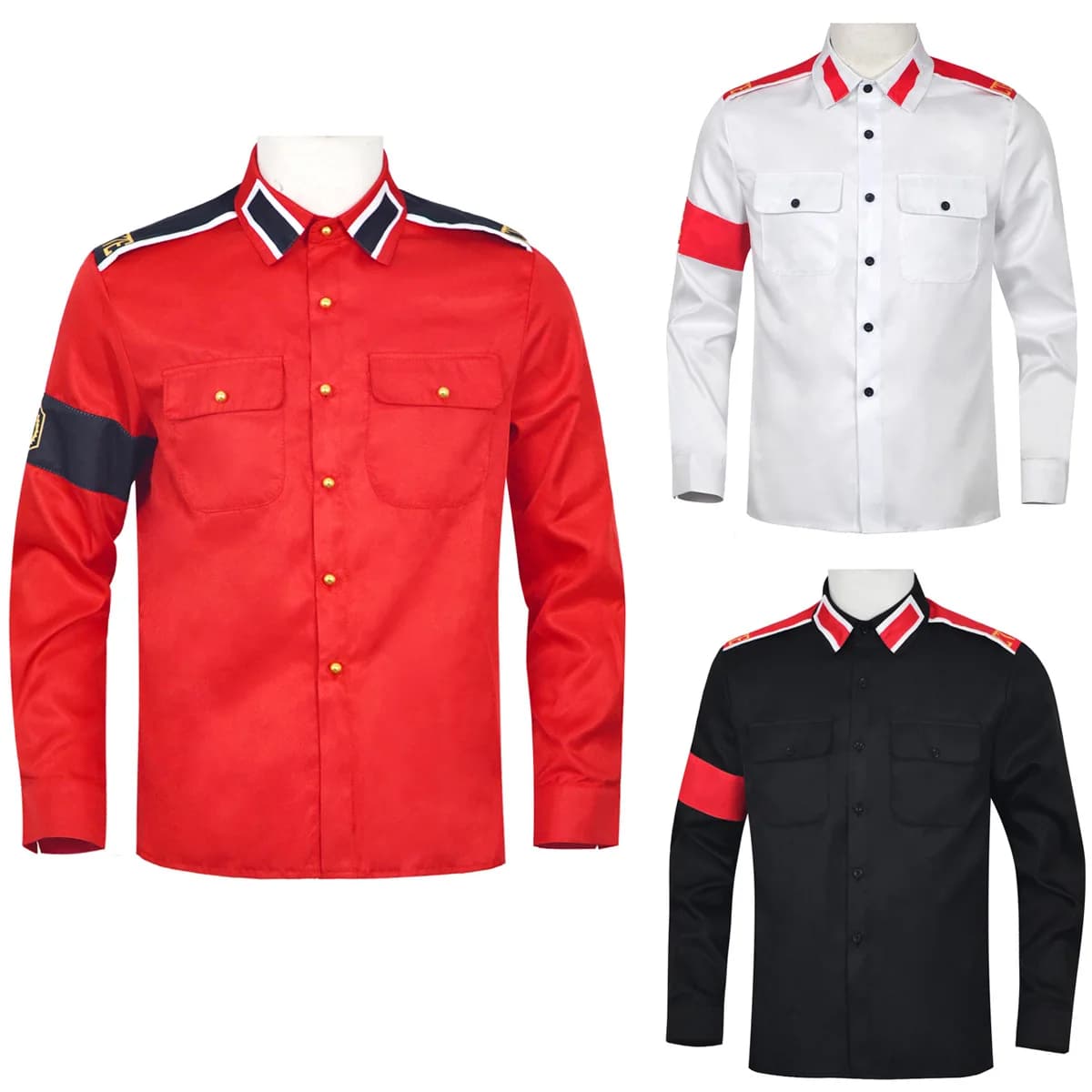 Medieval Michael Jackson stage performance costume rock singer show cosplay shirt men's top