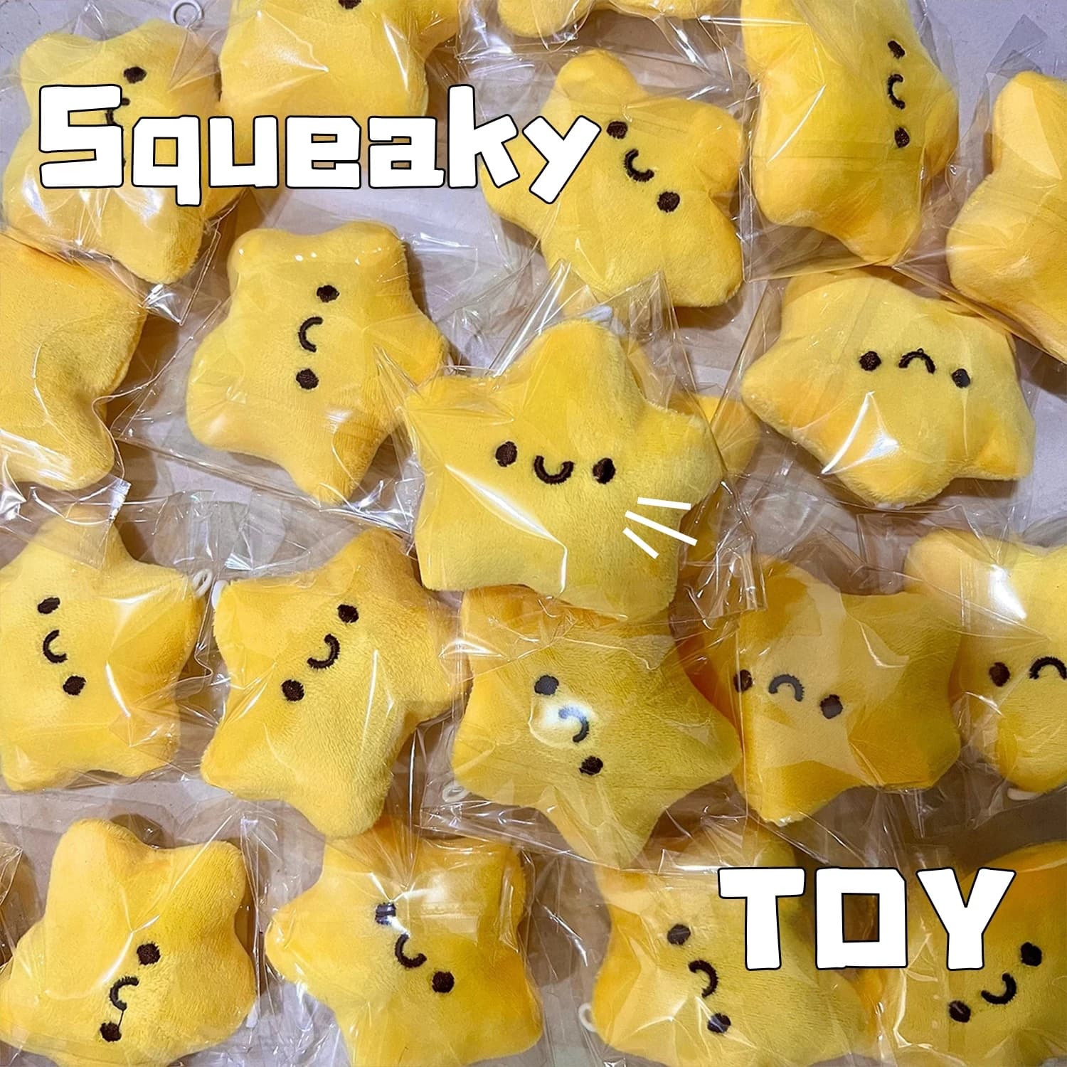 1pc Plush Star Stuffed Toys Squeaky Doll Squeeze Stress Relief Toy Women Bag Pendant Keychain Christmas Gift Birthday