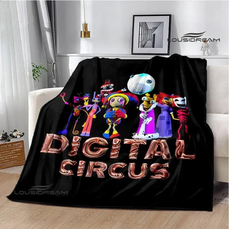 THE AMAZING DIGITAL CIRCUS Cartoon coperta Warm flanella coperte Soft Cozy coperta divano coperta da viaggio fodere per letto regalo di compleanno
