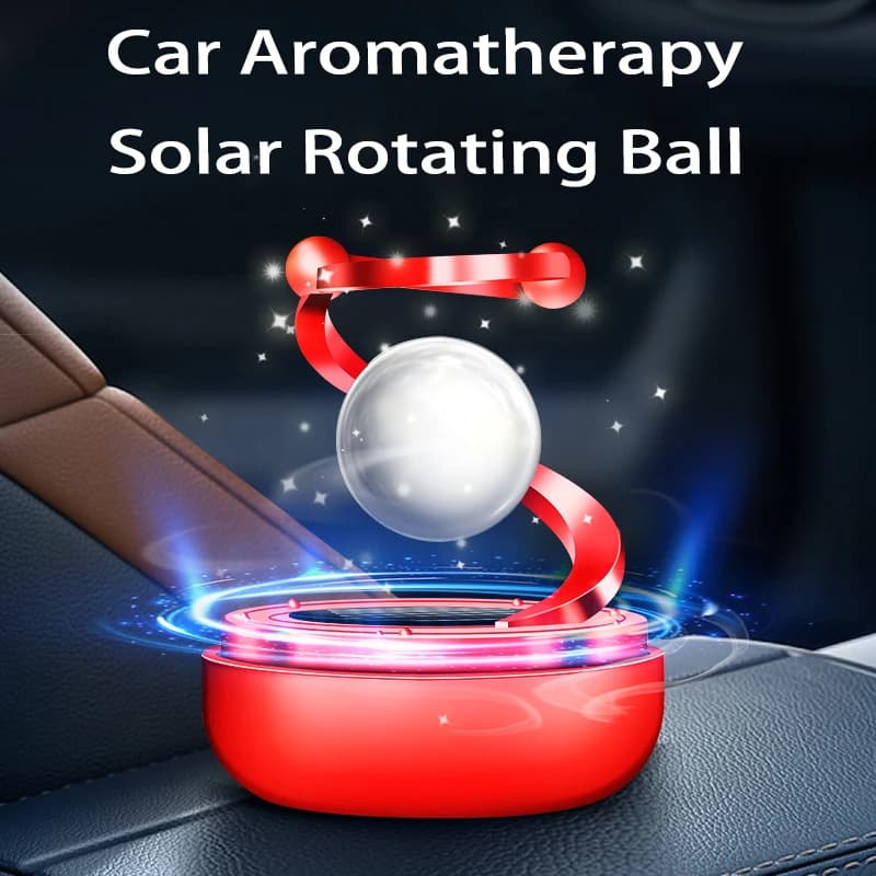 Aromatherapy for Car Creative Automotive Ornaments Solar Rotating Aromatherapy Ornament for Custom Aromatherapy Holiday Gifts