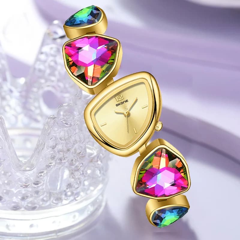 Orologi da donna dal design creativo per orologi da polso da donna Orologi da polso al quarzo eleganti di moda di lusso delle migliori marche Orologi d'oro