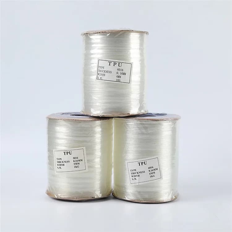Wholesale 1 kg 4/5/6/10mm Transparent Clear TPU Elastic Band Swimwear Shirt Overlock Bra Strap Mask Sew DIY Sportswear Accessory