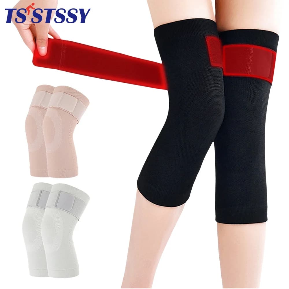 1 paio di ginocchiere a compressione elastica supporto per ginocchio per uomo donna artrite dolori articolari, sport, corsa, tutore per gambe da Jogging