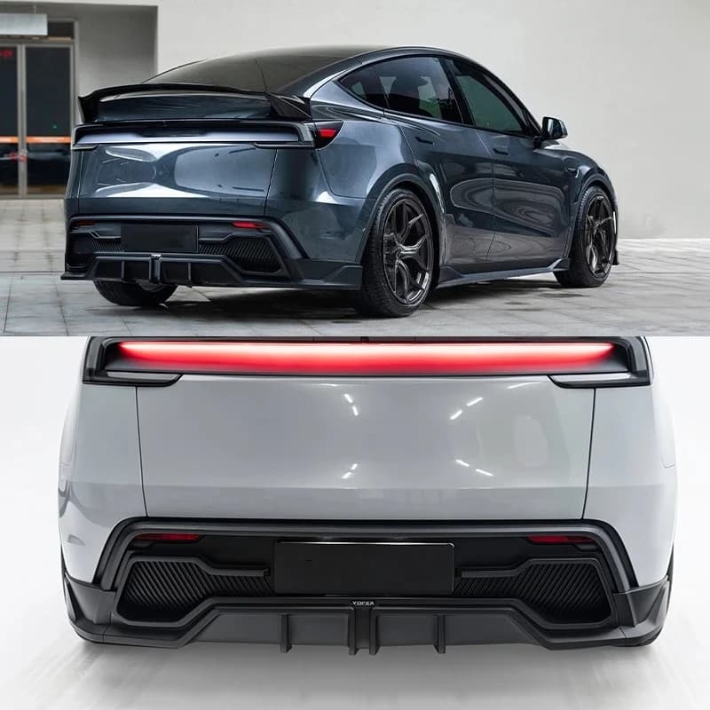 For Model Y Juniper NEW 2025 Yofer Style Sport Body Kit Rear Diffuser Exterior Upgrade Parts Matt Black Rear Bumper Lip