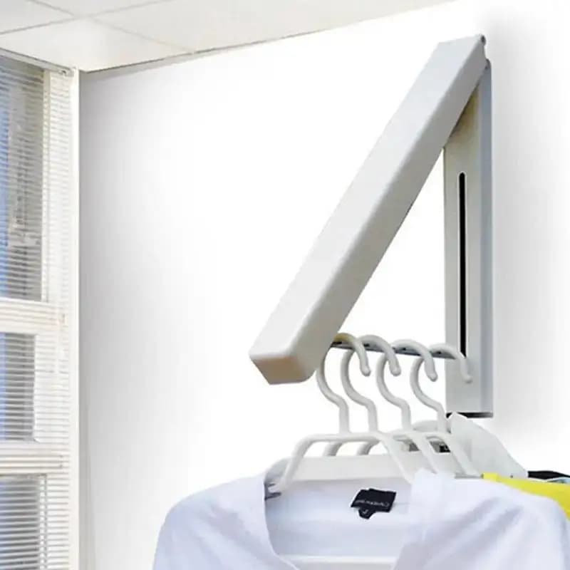 Foldable clothes hanger Space saving clothes hanger Invisible clothes rack for storing clothes Bathroom clothes hanger