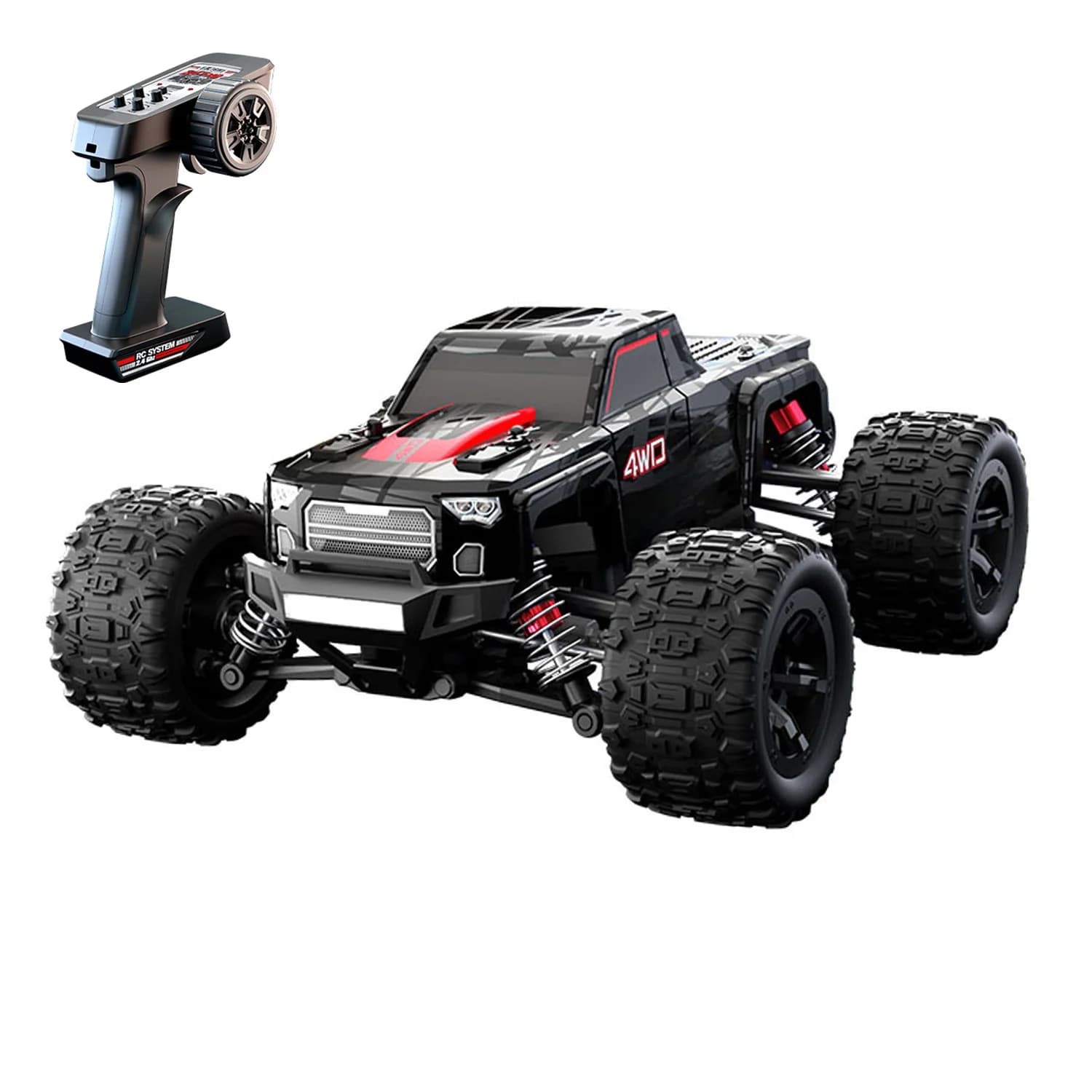 1/20 Radiocomando Ad Alta Velocità Fuoristrada 40 km/h 2.4G RC 4WD Auto C8811 Motore Brushless ESC Ruota di Sollevamento albero in metallo RTR