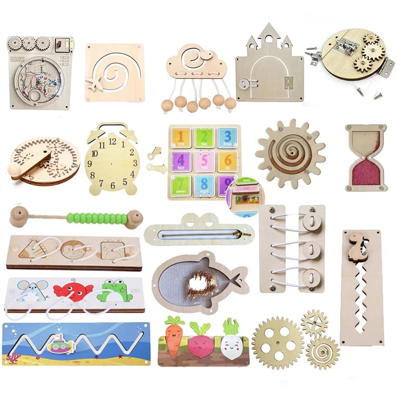 Accessori da tavolo per bambini occupati Giocattoli Montessori per bambini Sviluppare abilità motorie fini Giocattoli sensoriali Giocattoli educativi per l'apprendimento Gioco da tavolo