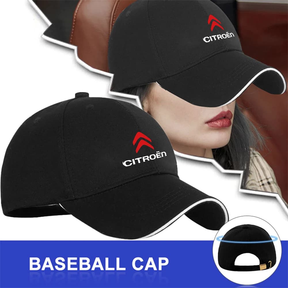 1/2pcs Car Badge Peaked Cap Sports Sunshade Baseball Hat For Citroen C4 Picasso Xsara C5 Aircross Cactus C1 C2 C3 C6 C8 Berlingo