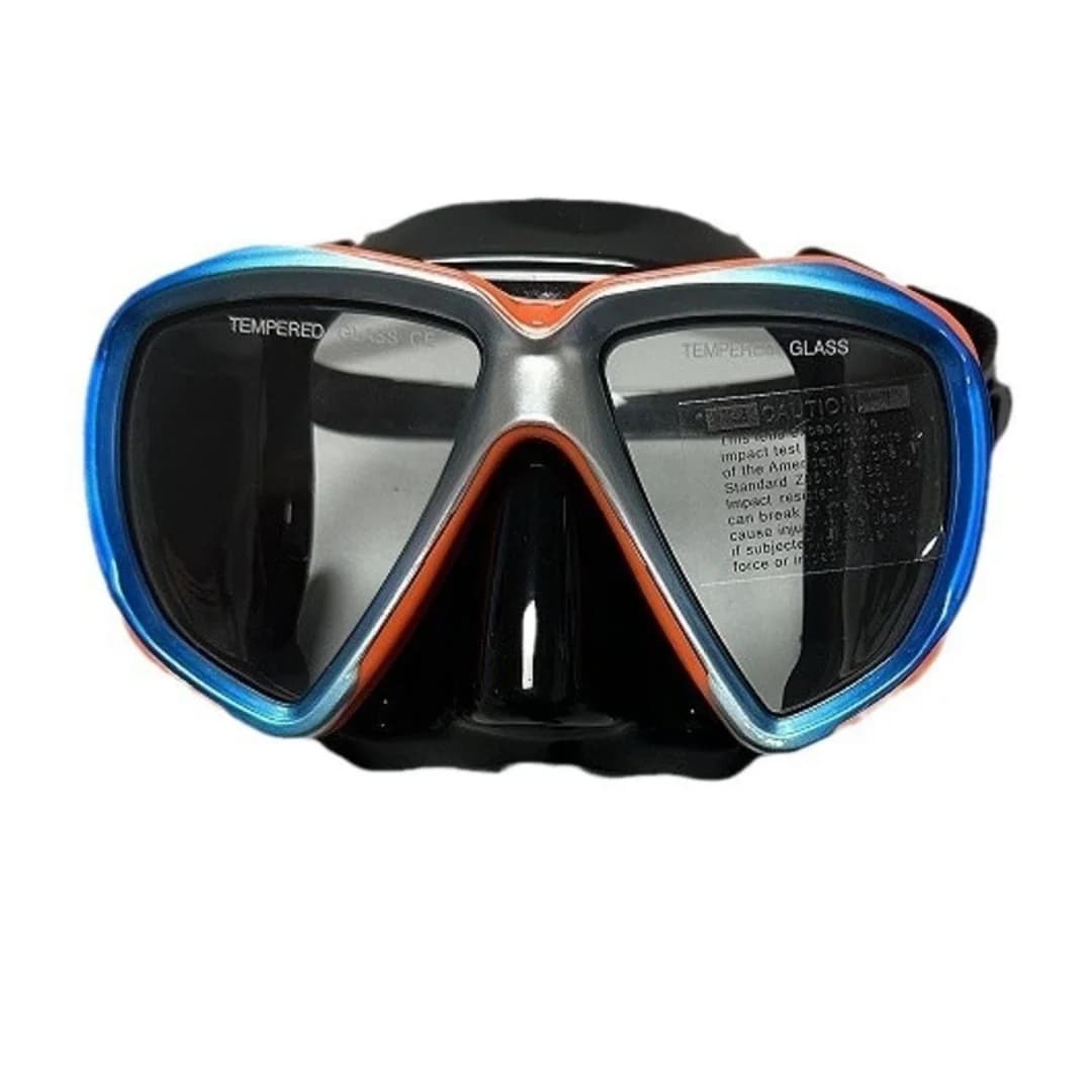 Silicone sub glasses with large frame: completely dry snorkeling mask, unisex