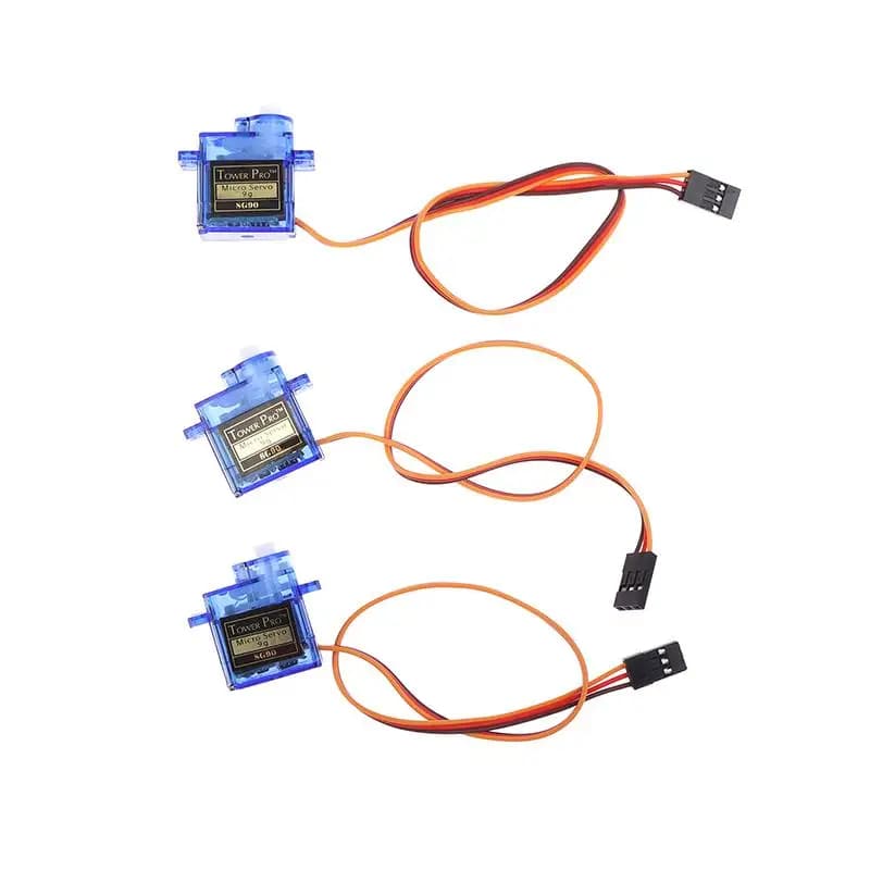 1/3 Pezzi Braccio Robotico per Auto RC, Progetto Fai-da-Te per Principianti Arduino, Micro Servomotore SG90 9G 180° ° /360 ° Servo Digitale 5V per Giocattoli