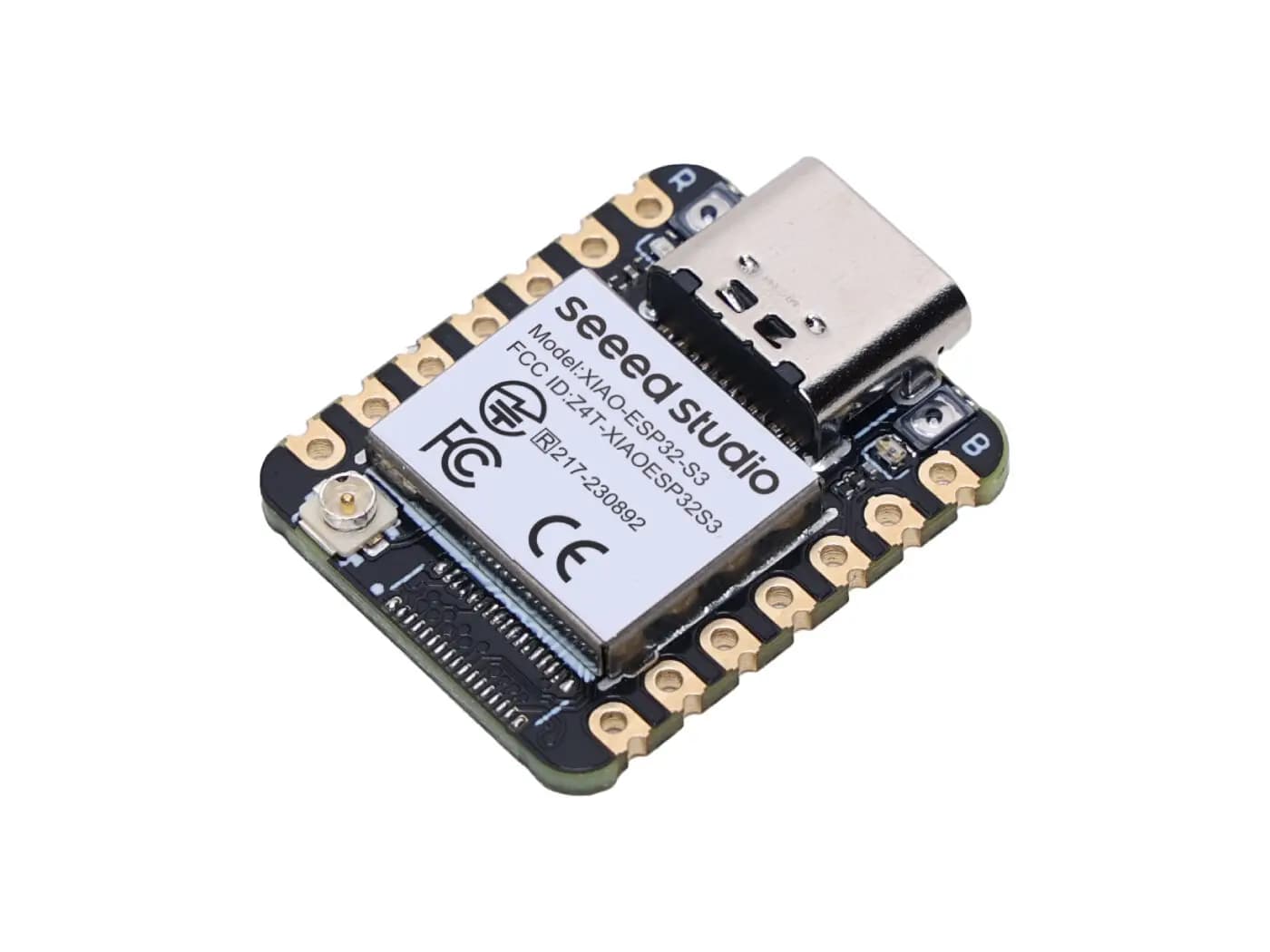 Scheda di Sviluppo ESP32S3 Seeed Studio XIAO ESP32 S3 con Antenna a Barra 2.4GHz, WiFi BLE 5.0, Processore Dual-core Xtensa 32bit LX7 a 240MHz