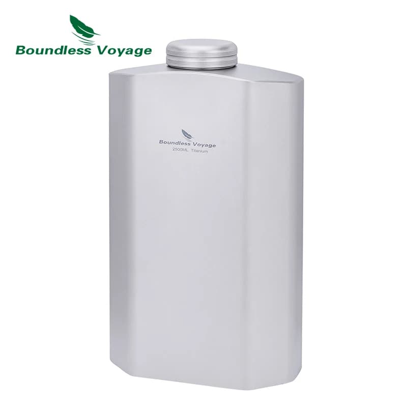 Boundless Voyage 2.5L/84.55oz Bottiglia d'acqua sportiva in titanio Boccetta di grande capacità Brocca d'acqua per palestra, fitness, campeggio Ti3004D