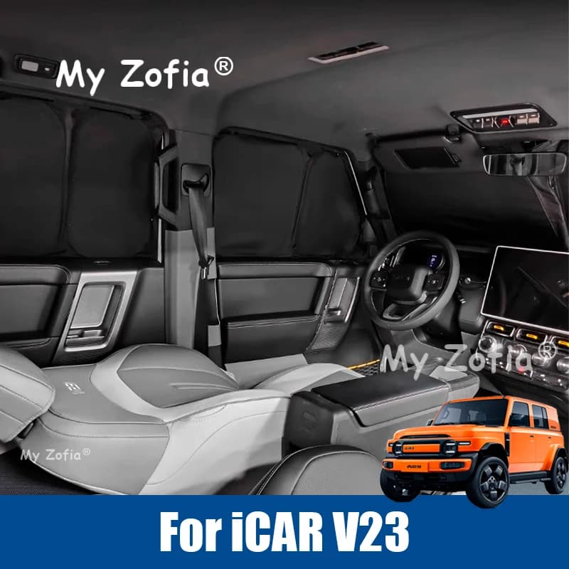 Per Chery iCAR V23 iCAUR V23 2025 2026 Auto Parasole Parabrezza Parasole Copertura Privacy Tende Protezione Anti UV Accessori
