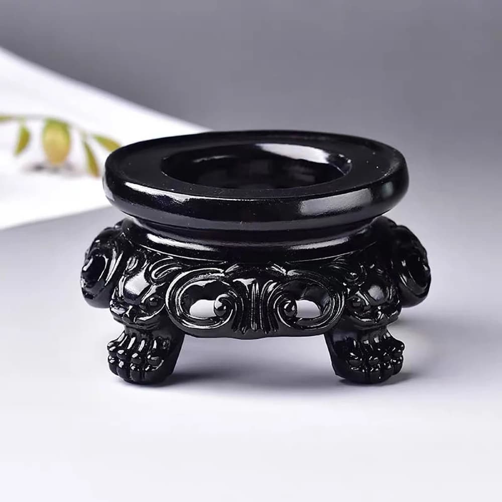 New Black Resin Crystal Ball Base sfera piedistallo stile europeo Home Decor espositore fotografia puntelli accessori per ornamenti