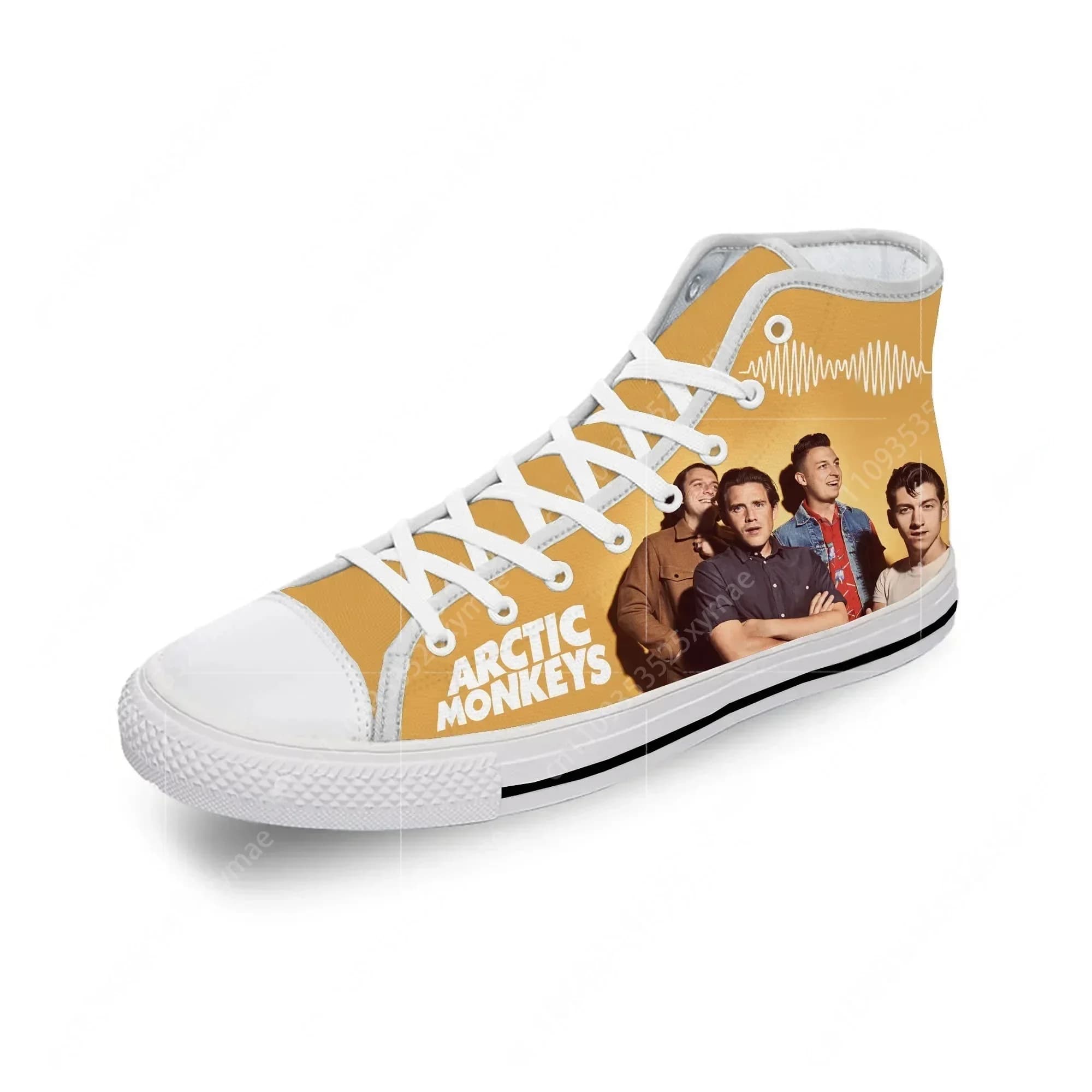Arctic Monkeys High Top Sneakers Mens Womens Teenager Casual Shoes Canvas Running Shoes 3D Print Breathable Lightweight shoe