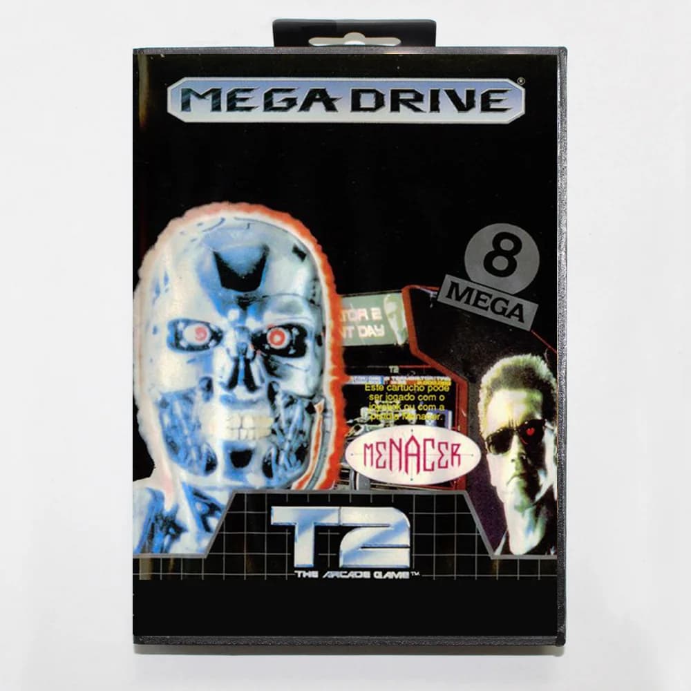 Nuovo Arrivo T2 Il Gioco Arcade MD Scheda di Gioco 16 Bit BR Copertura per Sega Megadrive Genesis Cartuccia Console per Videogiochi