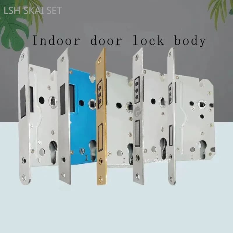 Corpo della serratura magnetica silenziosa Nucleo di serratura in acciaio inossidabile per uso domestico Accessori hardware per porte universali Serrature per porte di sicurezza interne