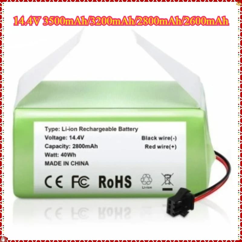 Nuova batteria agli ioni di litio da 14,4 V 3500 mAh/2600 mAh per aspirapolvere robot Lefant T700 Ecovacs Deebot N79 N79s Dn 622 Eeuf