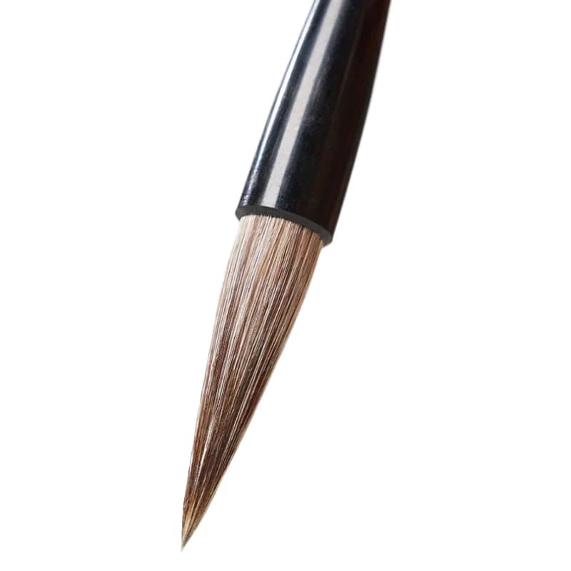 Horse Hair Cattle Ear Mixed Hair Chinese Calligraphy Brush Yan Zhenqing Regular Script Writing Brush Set Hu Zhou Brush Beginners