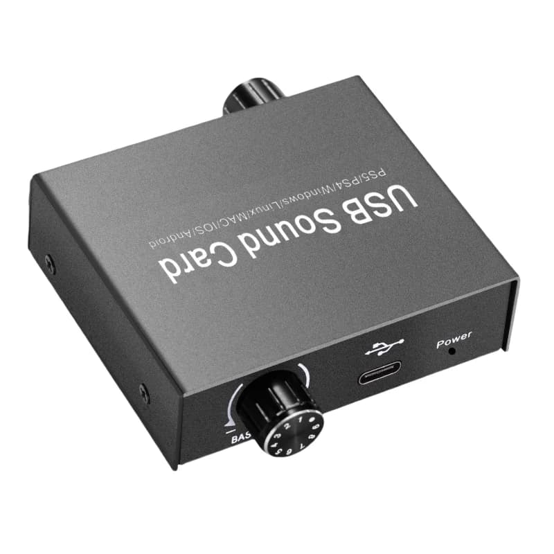 Adattatore USB esterno stereo O da 3,5 mm con controllo del volume del microfono per la trasmissione di segnali di ingresso/uscita stereo
