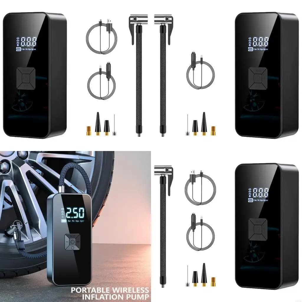 103F Gonfiaggio rapido Compressore d per auto wireless Pompa gonfiaggio rapido Gonfiatore per pneumatici per uso e