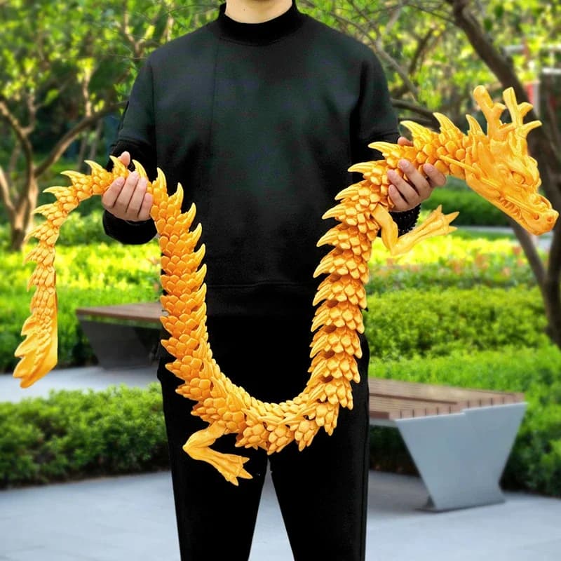 3D printed joint dragon ornaments, mobile cartoons, dragon plants, rocky, landscape decoration for aquariums, 30 cm 60 cm
