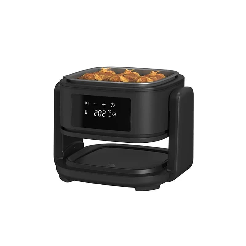 2 in 1 220V oil-free electric glass air fryer health function, suitable for home kitchen use