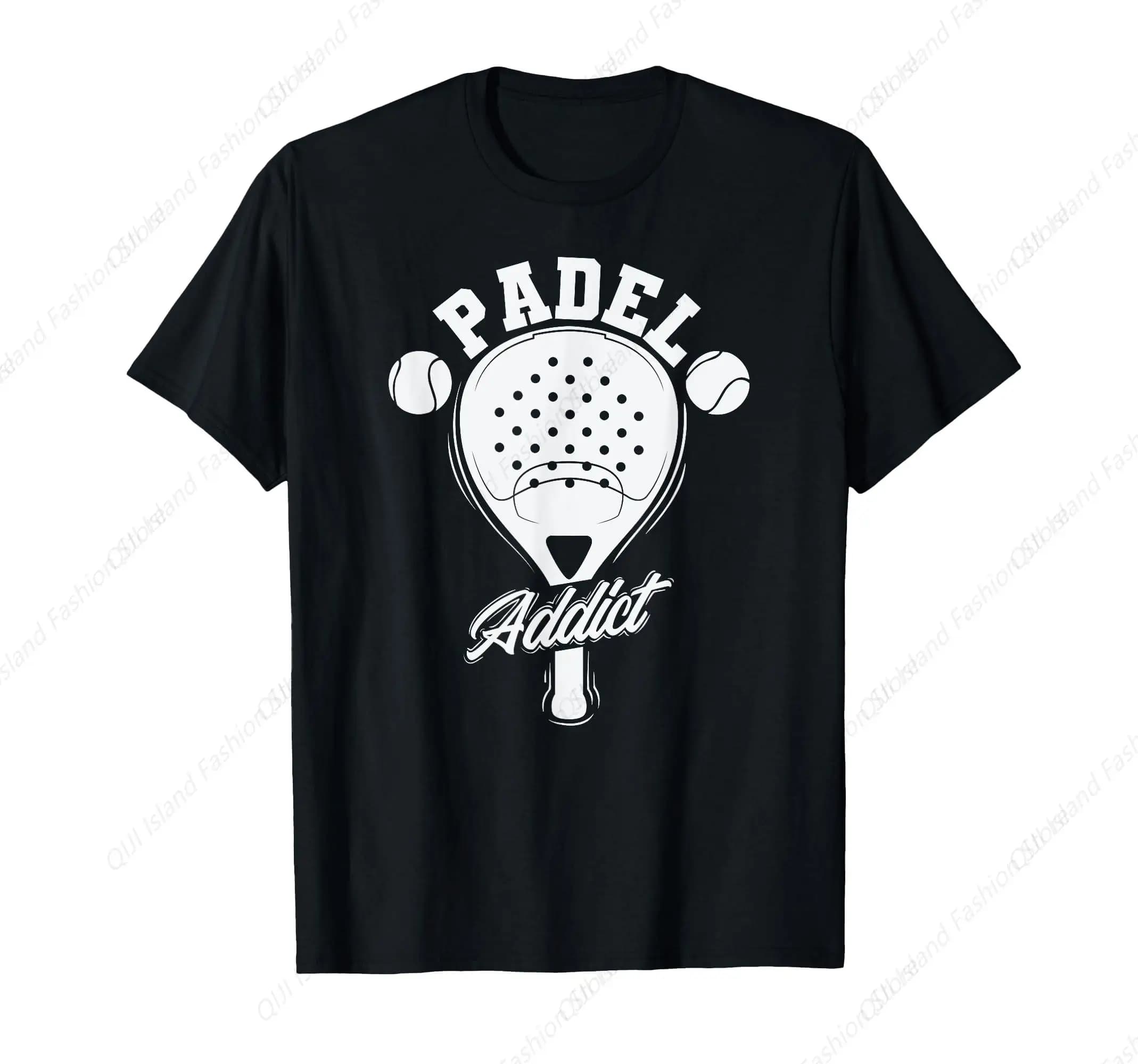 T-shirt sportiva con pallina da tennis Padel Addict