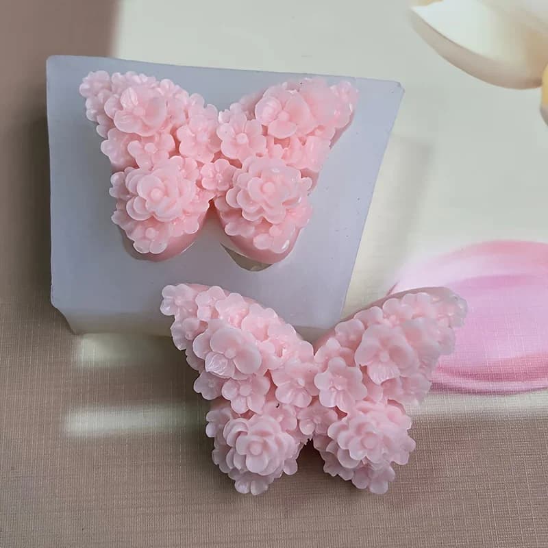 Stampo in silicone a farfalla - Stampo per candele in resina fai-da-te e decorazione domestica