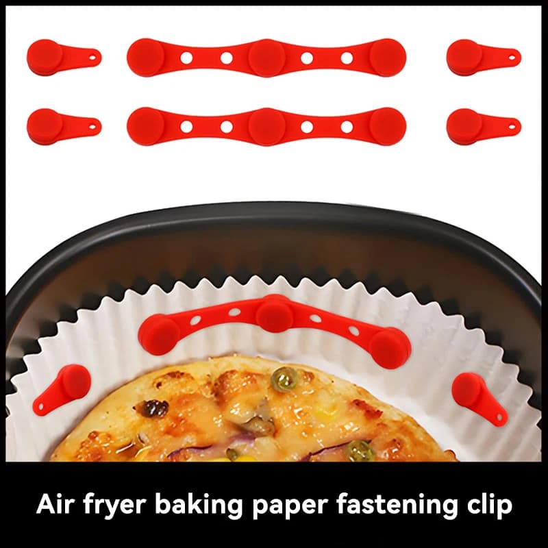 Set di 1 Magnete in Silicone per Friggitrice ad Aria, per Fissare il Carta Forno, Previene il Bruciarsi della Carta