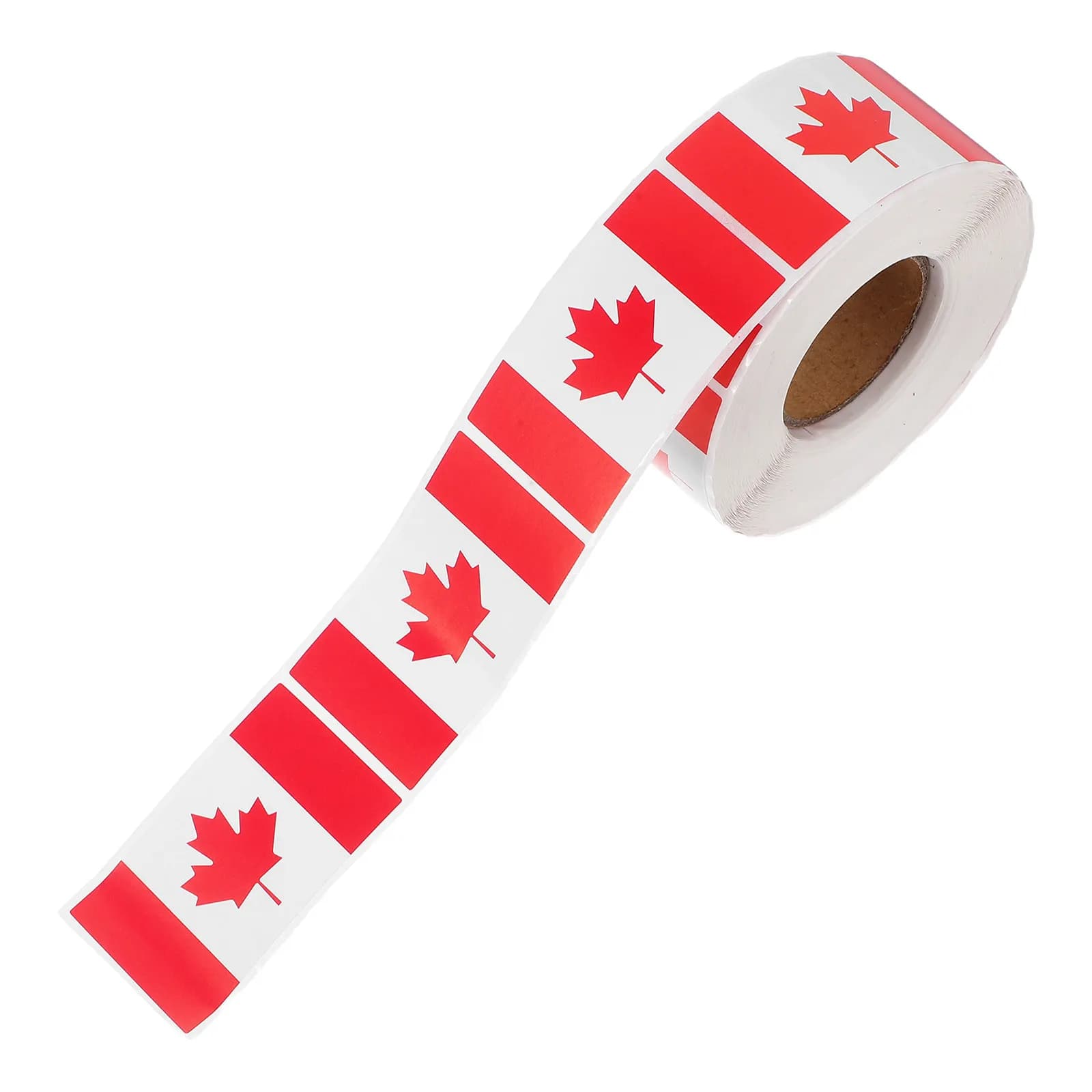 Adesivi Bandiera Canadese in Rotolo, Decorazioni con Foglie d'Acero Canadesi per Laptop, Bottiglie d'Acqua, Auto, Quaderni, Scrapbooking e Usi Fai-da-Te