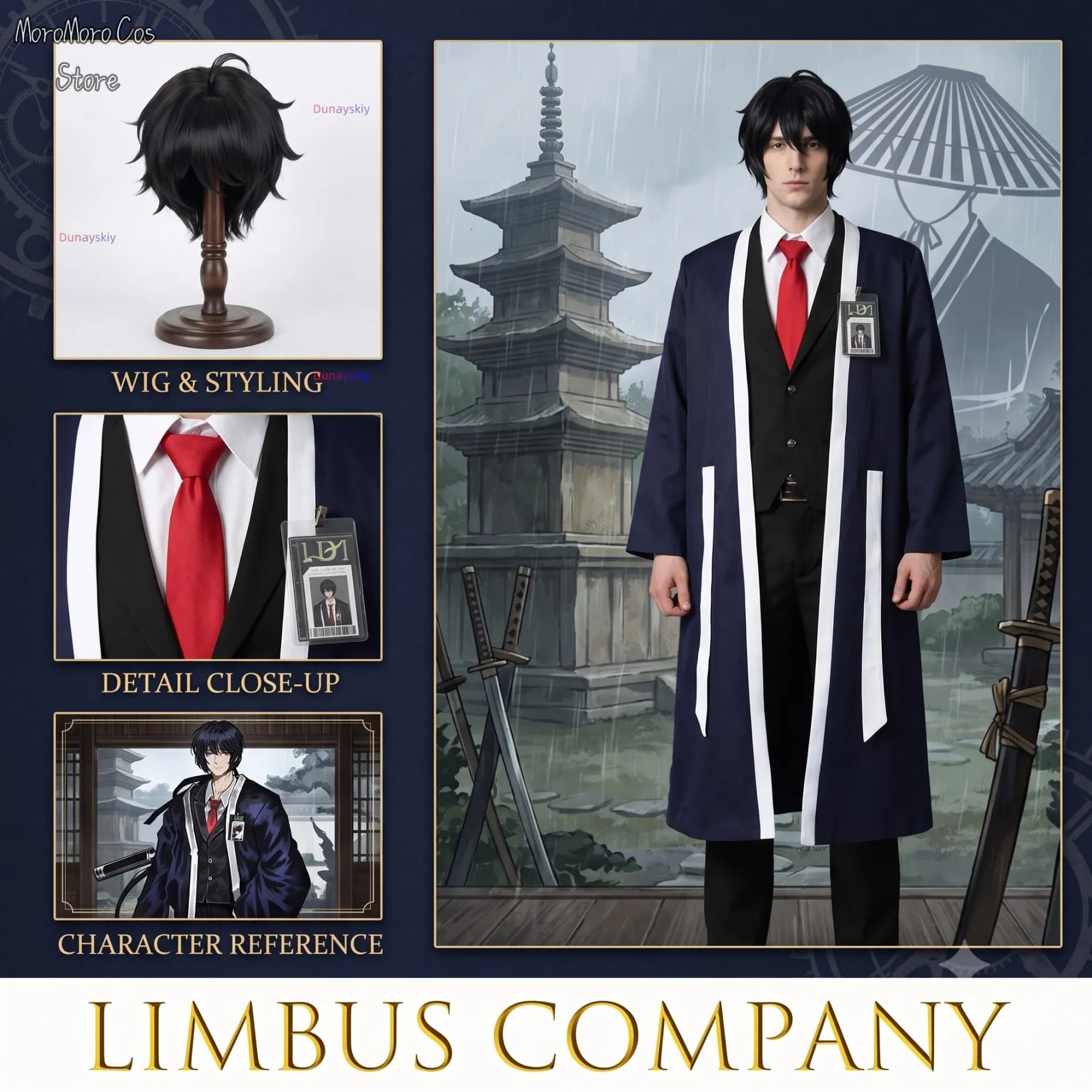 Blade Affinity Golden Hat Cosplay Limbus Company For Comic Con Halloween Theme Party Full Costume Game Character Outfit Roleplay