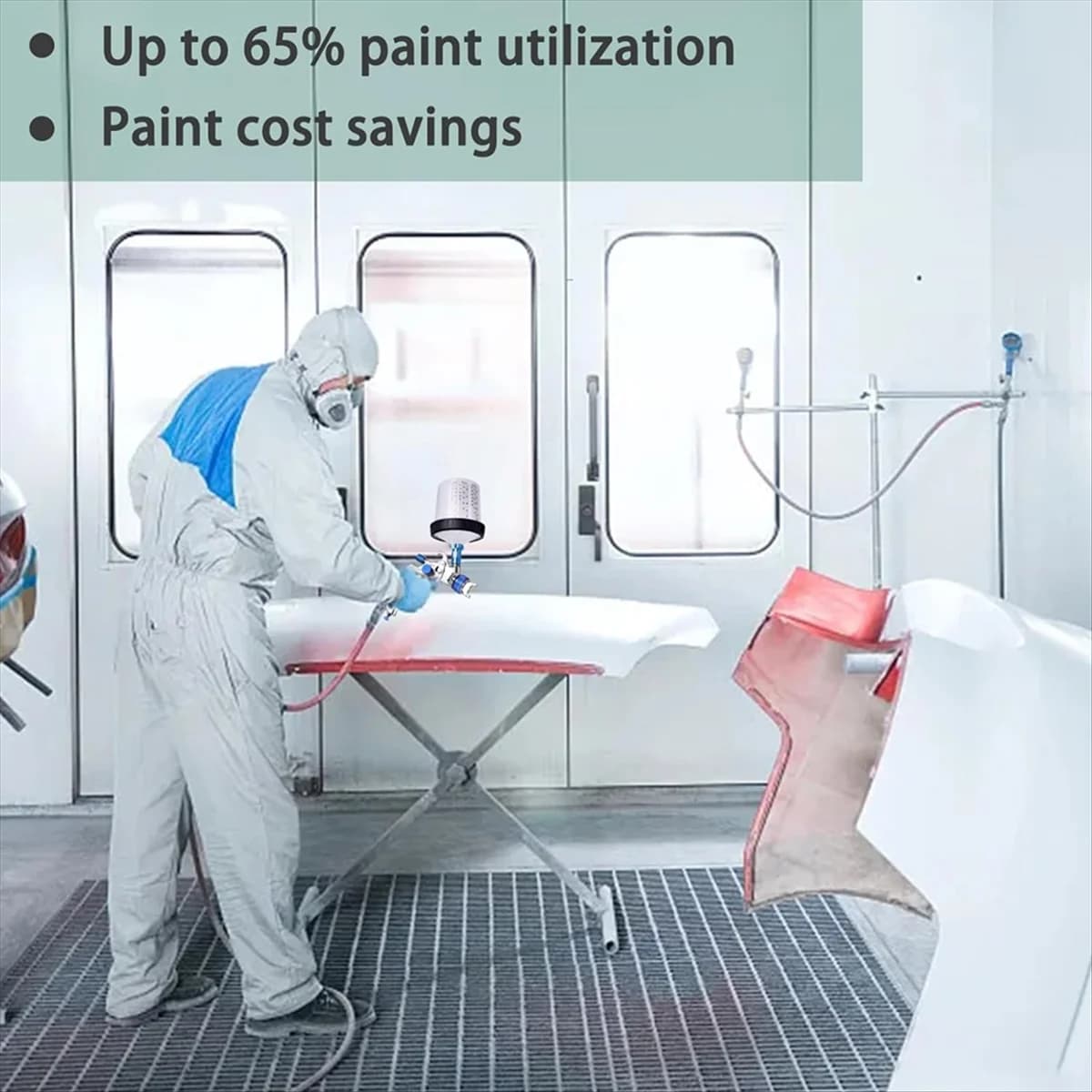 2025+ Hvlp Air Paint Kit with 10Pcs 600ML Mixing Quick Cups, 1.4/1.7/2.0mm Nozzles & Water Oil Separator, Paint Sprayer