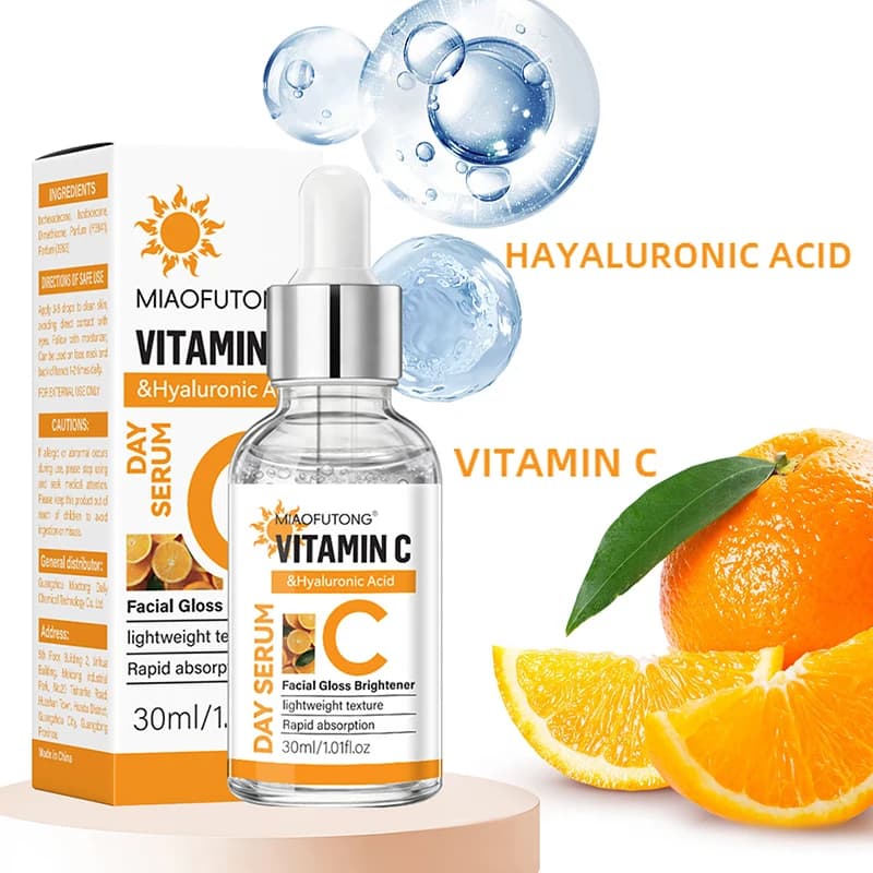 Serum Viso with Vitamin C, Retinol and Hyaluronic Acid, Long Life Hydrating Essence, Skin Care Easily Absorbable