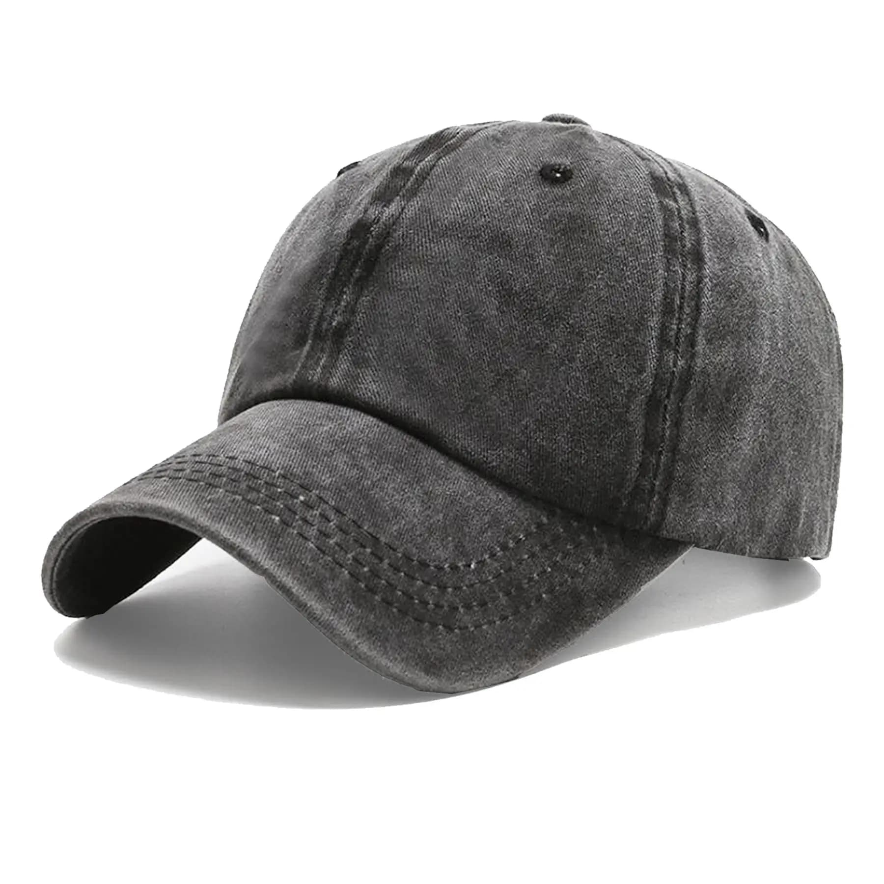 100 Percent Cotton Unstructured Low Profile Plain Baseball Cap Classic Adjustable Dad Hat For Men Women Golf Outdoor Wear Multip