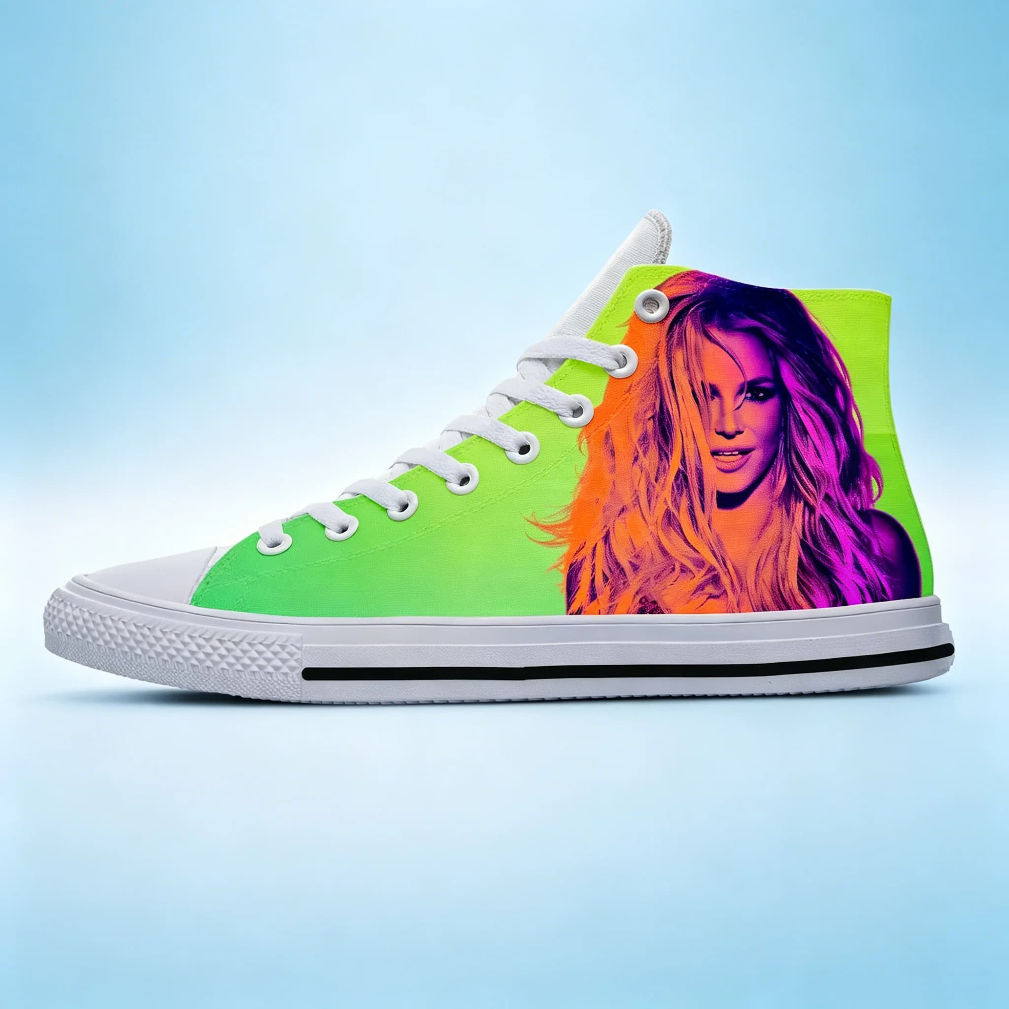 Scarpe da corsa unisex con immagine di Britney Spears, costruzione resistente, rete traspirante per uno stile di vita attivo
