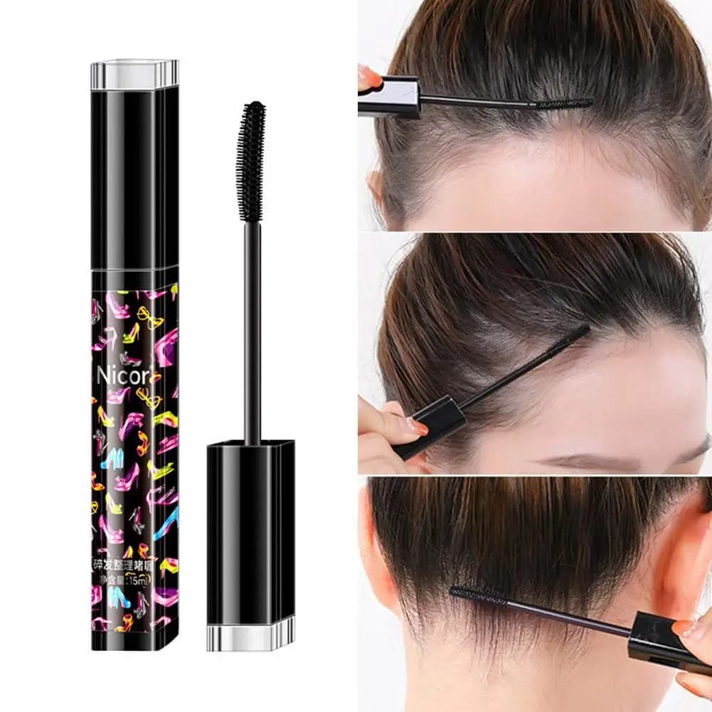 Stick fissante per capelli per capelli crespi, gel per capelli da donna, mascara per capelli, stick fissante per capelli ribelli, cera fissante per frangia, controllo dei capelli crespi