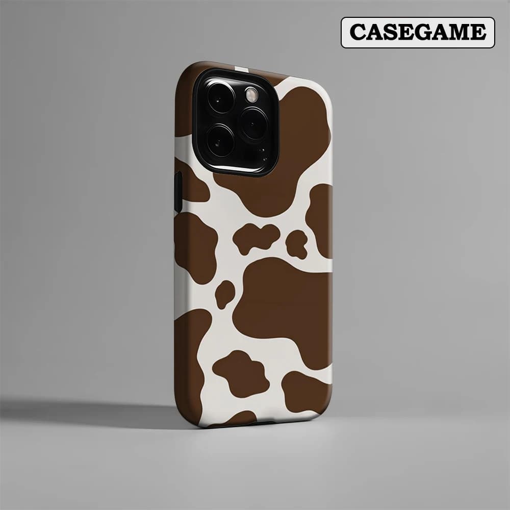 Cow Print IPhone17 Must-Haves Phone Case for IPhone 17 16 15 14 13 12 Pro Max Plus Double-layer Back Cover INS
