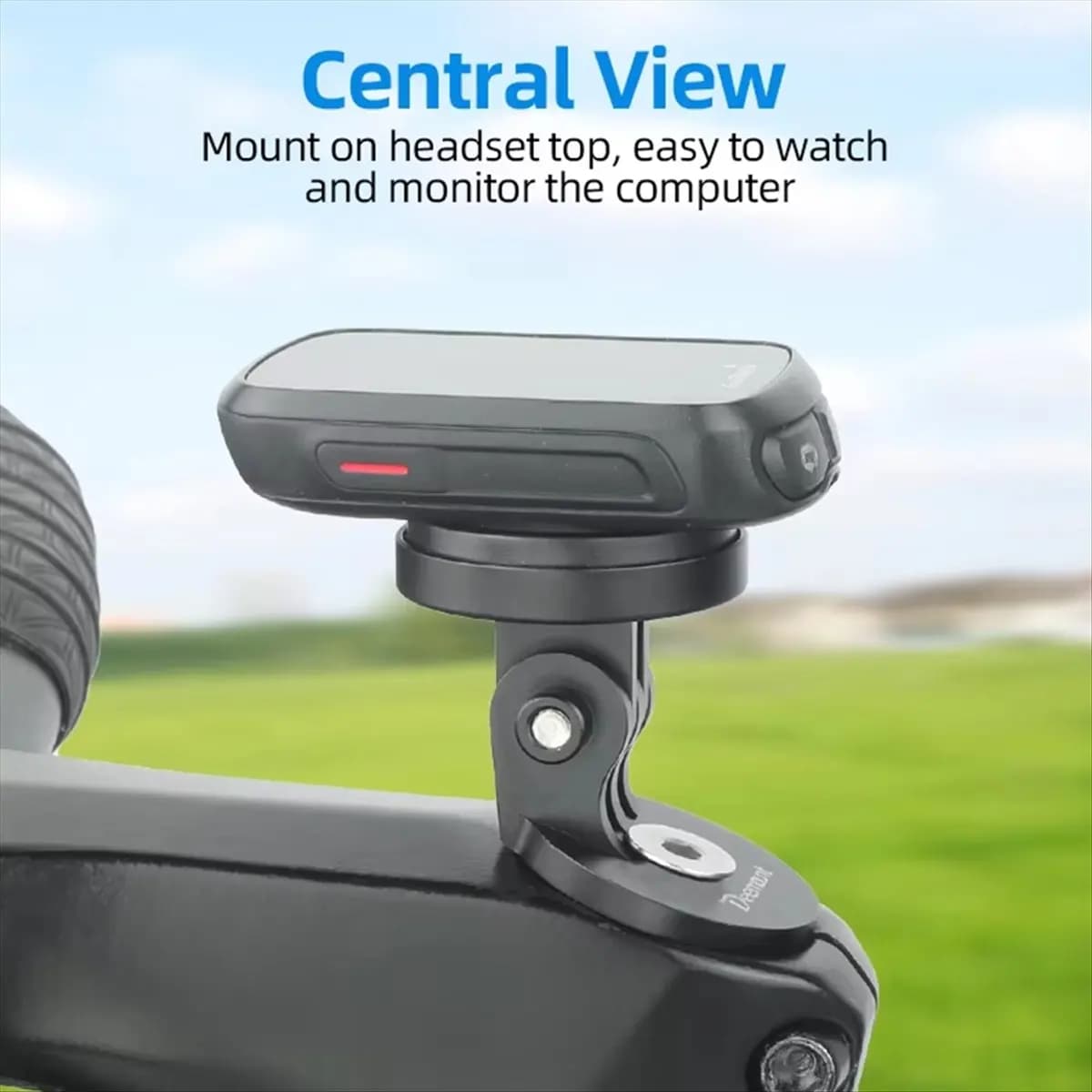 ABJV 28.6 mm (1-1/8 inch) bicycle headset for action camera Computer bracket with top cap for bike handlebar attachment