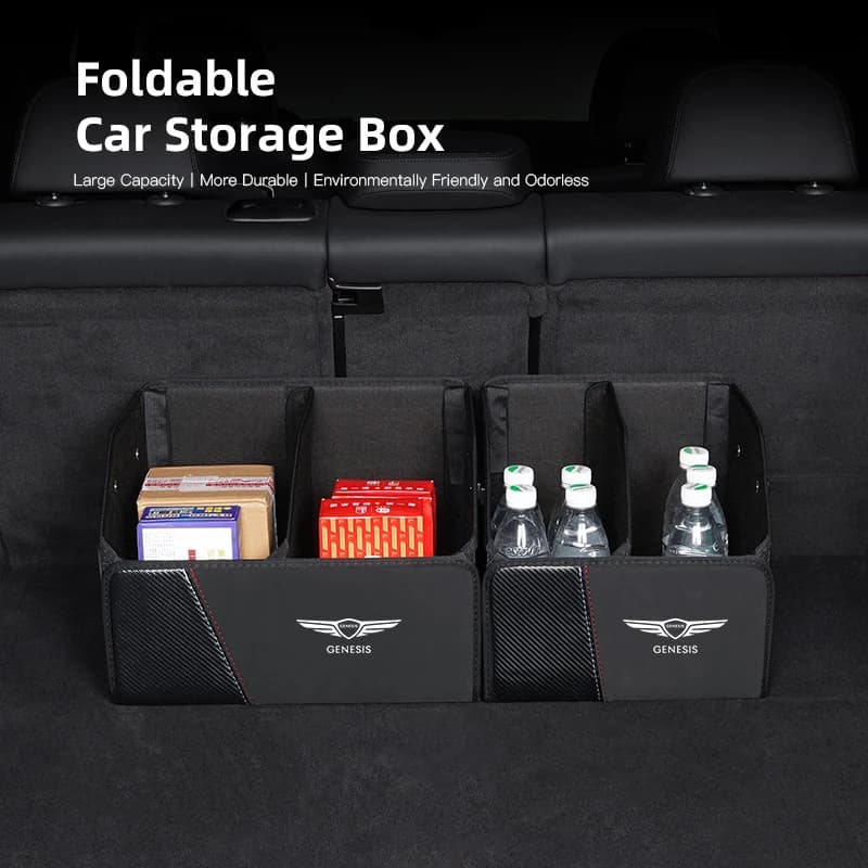 Per Genesis G80 GV70 GV80 GV60 G70 Essentia Neolun G90 GV90 X Pieghevole Bagagliaio di Un'auto Organizzatore Scatola di Immagazzinaggio Borsa Strumenti Riordino