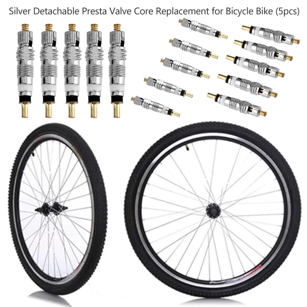 5-10 Pezzi Adattatore Valvola da Presta a Schrader, Strumento per Rimozione Valvola Bicicletta, Accessori per Bici