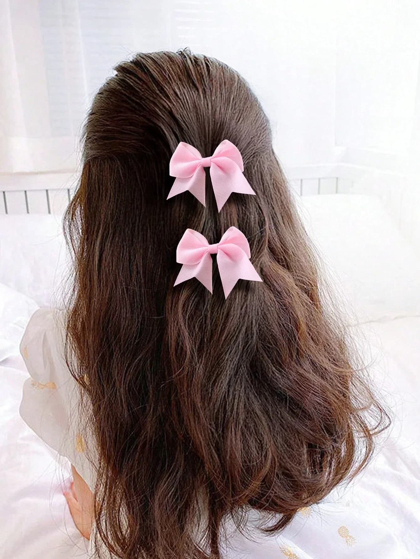 10 fermagli per capelli con fiocco in tessuto per donne adulte, accessori per capelli carini e versatili per l'uso quotidiano