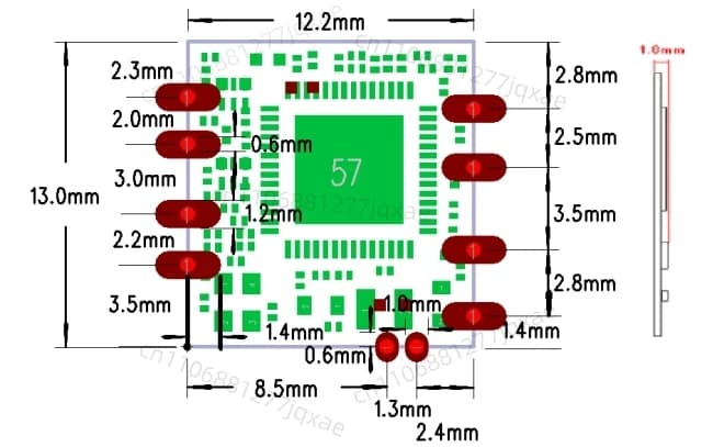 RTL8192EU 300M 2T2R Doppia Antenna Interfaccia USB a bassa potenza Modulo WiFi BL-R8192RU1