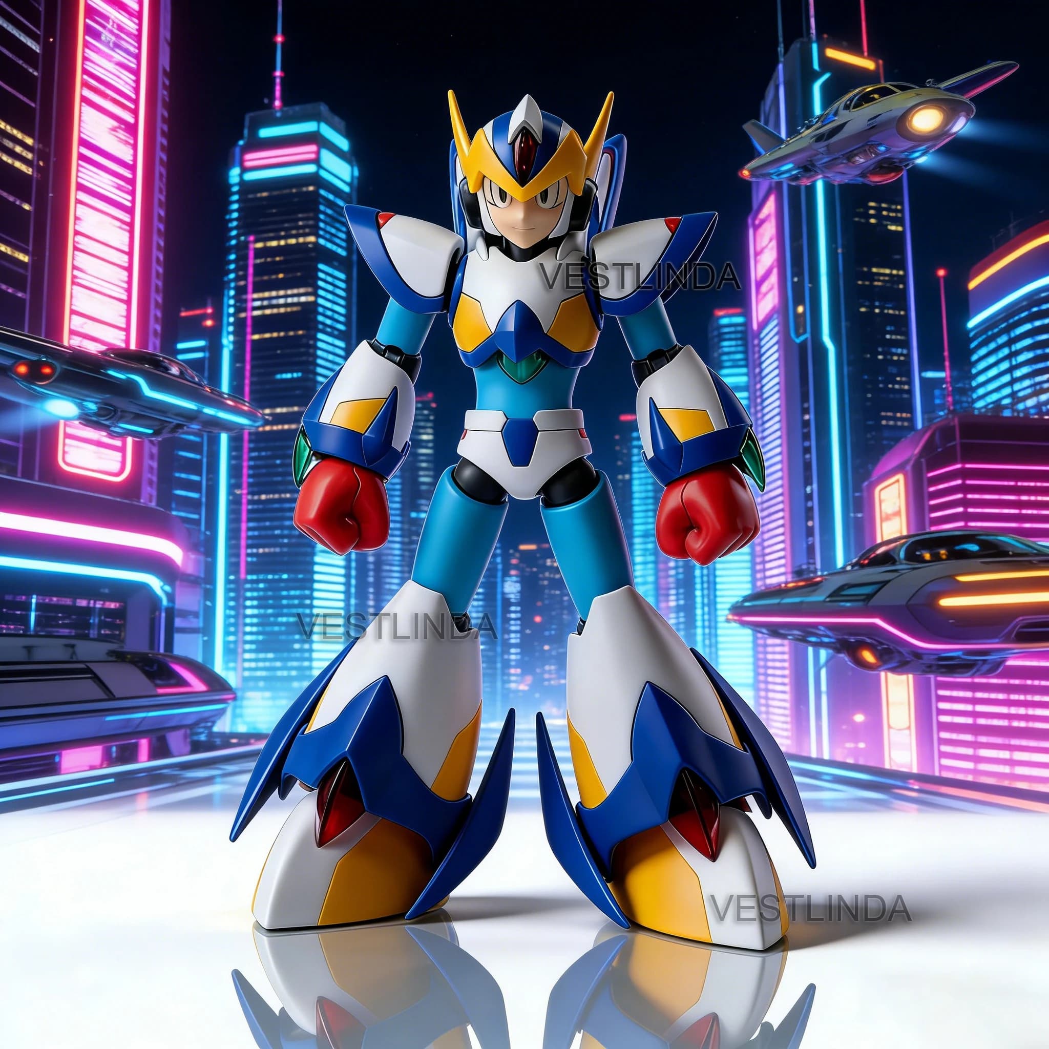 KP701 Rockman X Falcon Action Doll Kit Modello da Assemblare Anime Fatto a Mano Robot Umanoide Articolato Decorazione da Scrivania Giocattolo Regalo
